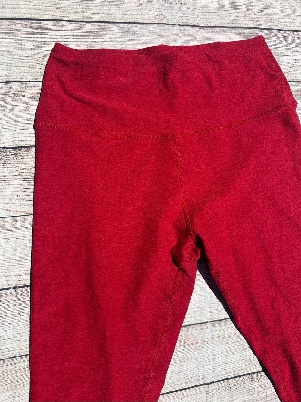 Beyond Yoga Lipstick Red High-Waist Legging Capris Size Large